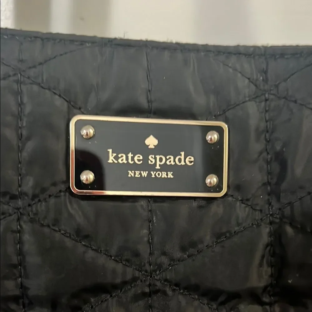Kate Spade Black Quilted Tote